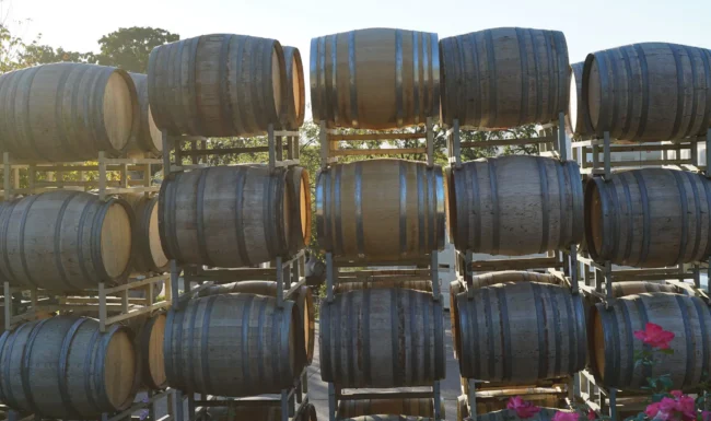 Wine barrels